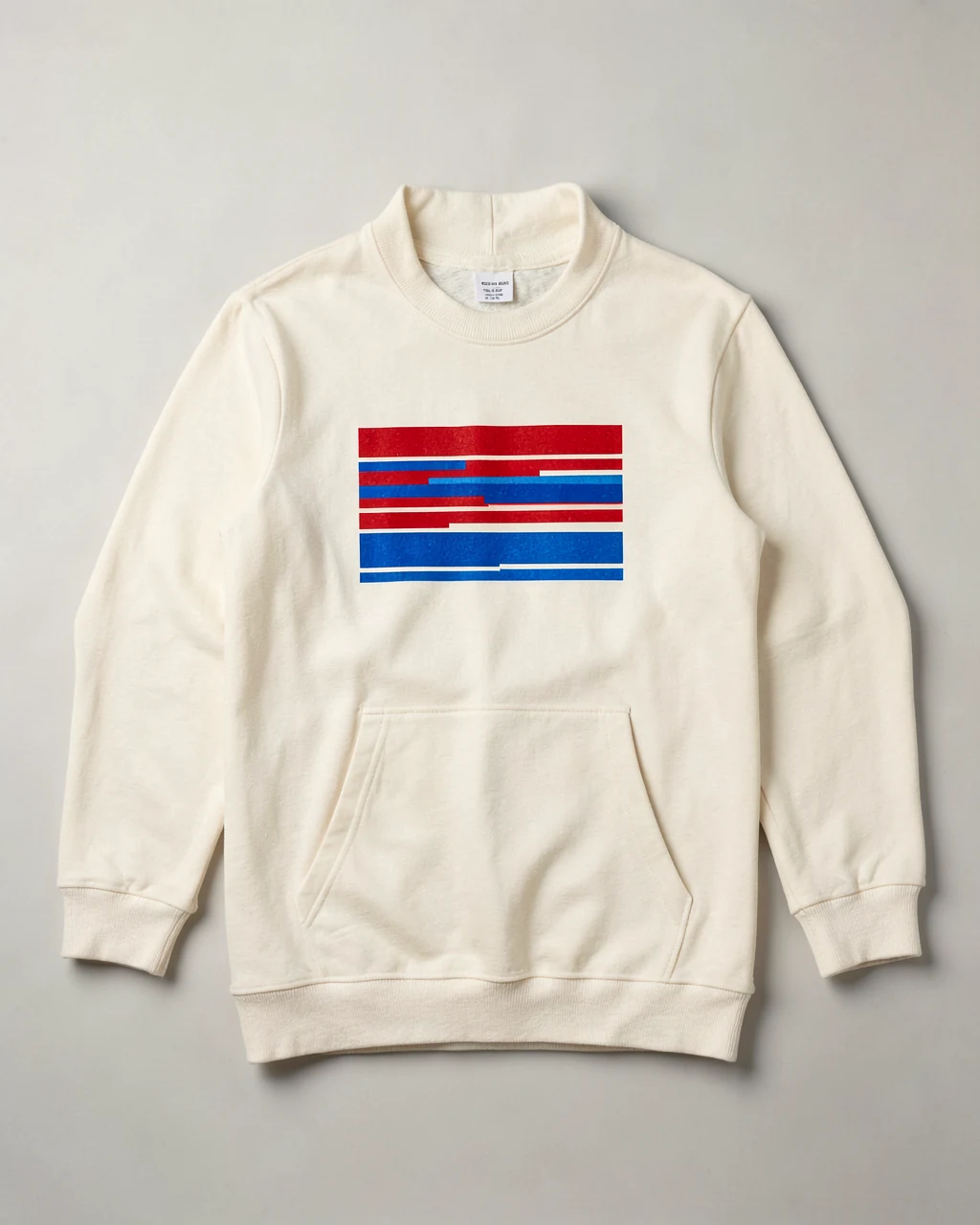 Illustrative Sweatshirt with Stack print in Bone