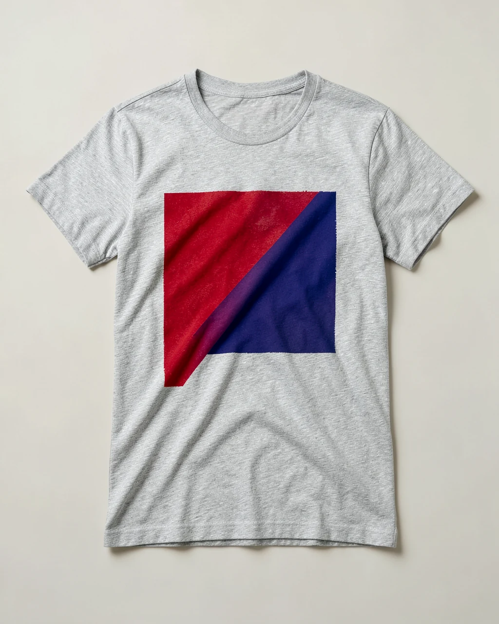 Illustrative Tee with Offset print in Proof grey