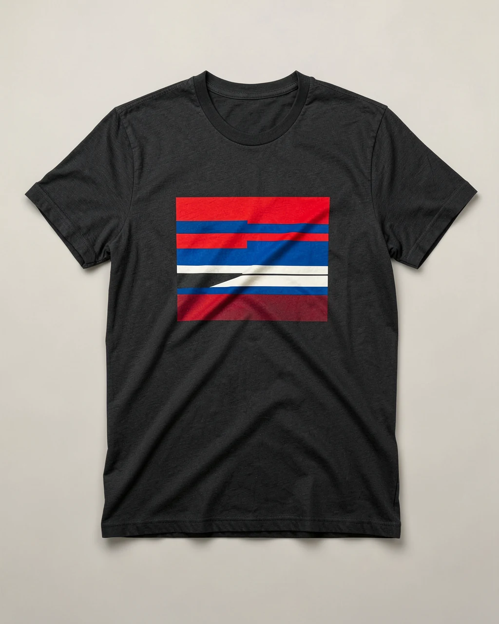 Illustrative Tee with Stack print in Ink