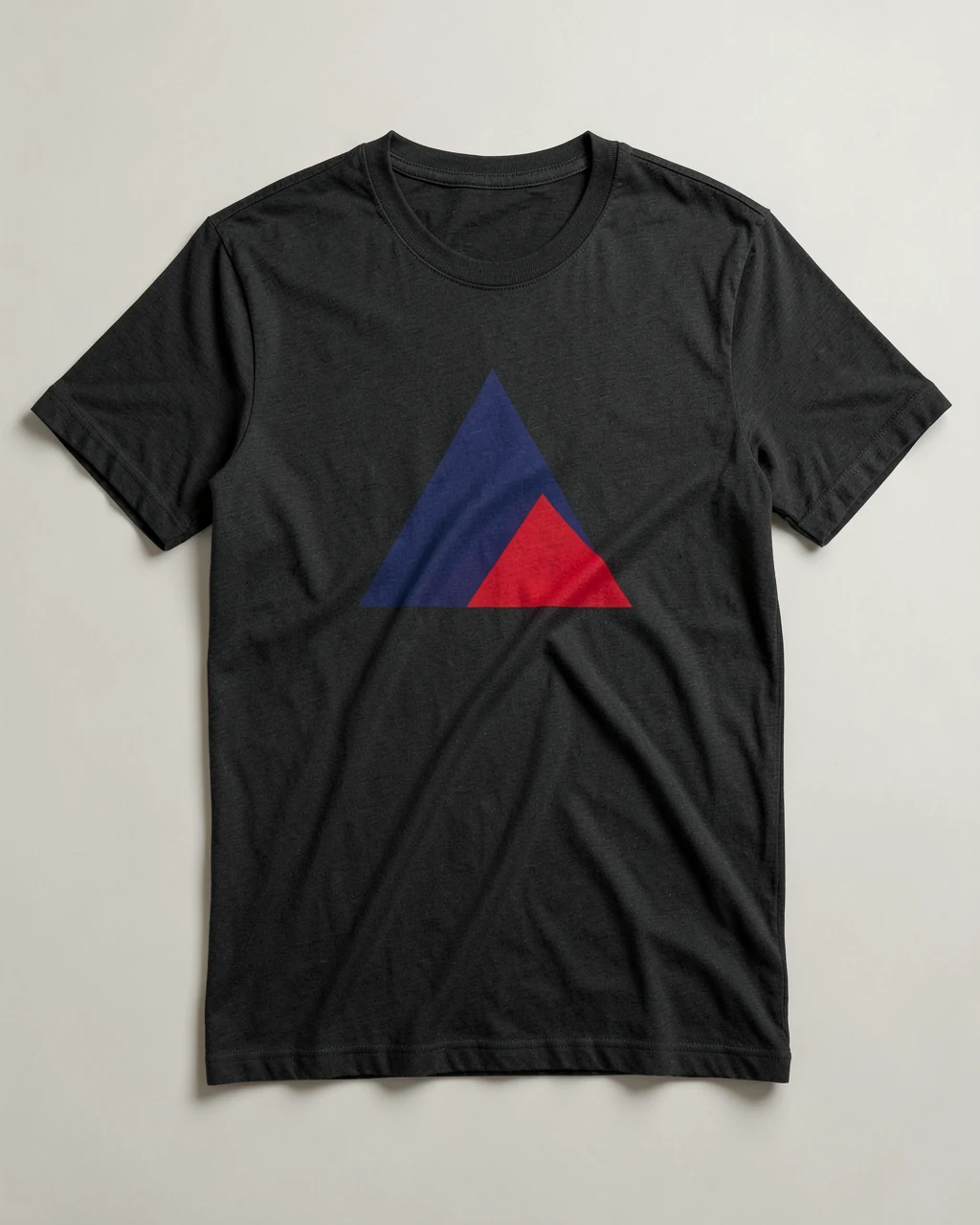 Illustrative Tee with Triangles print in Ink